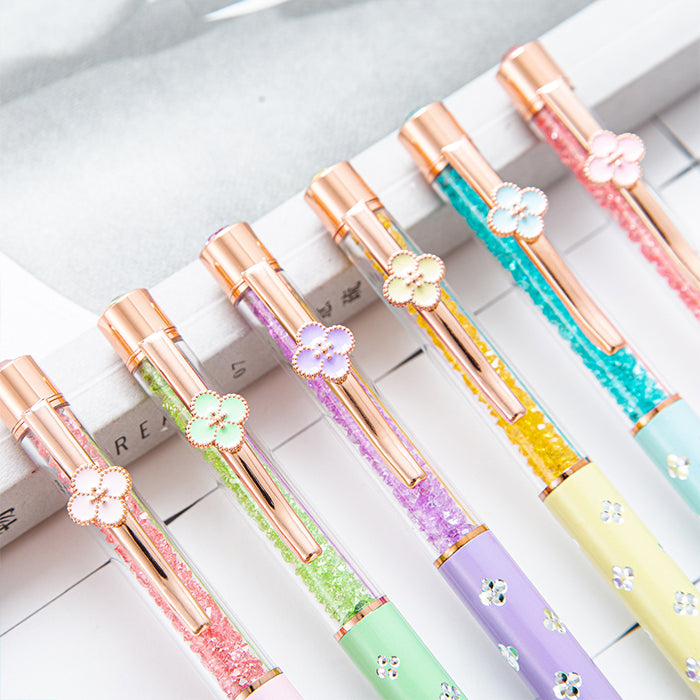 Four Leaf Clover Crystal Pen