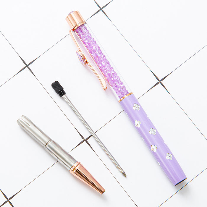 Four Leaf Clover Crystal Pen